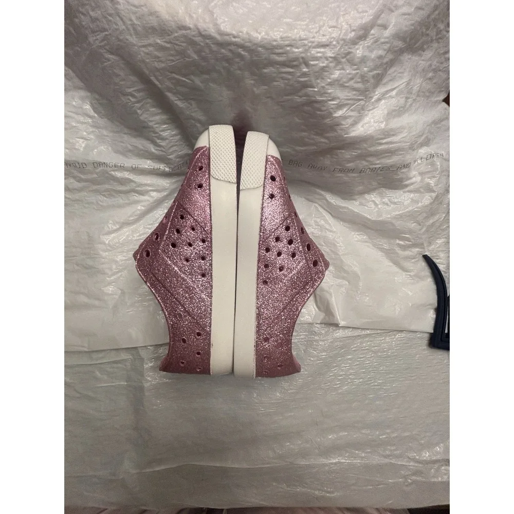 DSG Girls Y3 Glitter Water Sandals Pink White EVA Slip-On Beach Pool‎